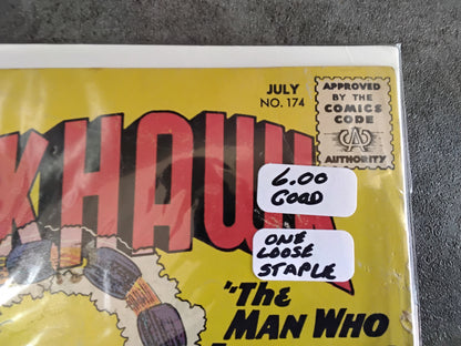 Blackhawk Vol 1 #174 (One Loose Staple)