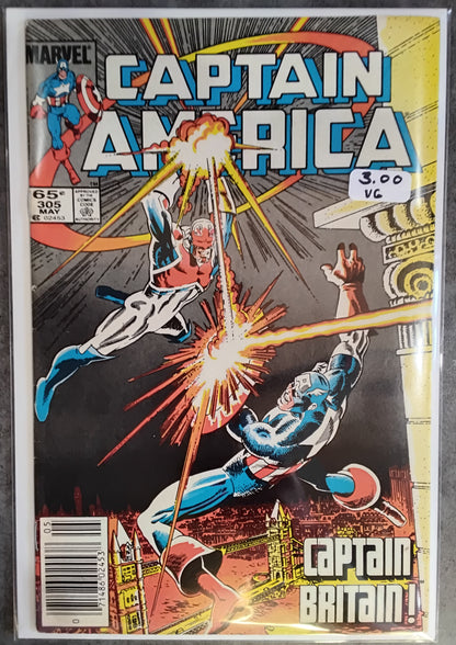 Captain America Vol 1 #305 Newsstand Edition