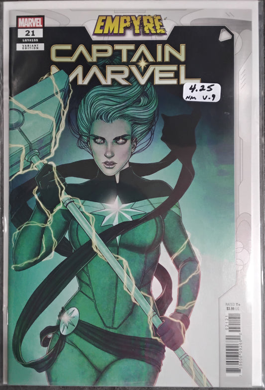 Captain Marvel Vol 9 #21 Jenny Frison Empyre Variant Cover