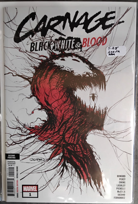 Carnage: Black, White & Blood #1 2nd Print