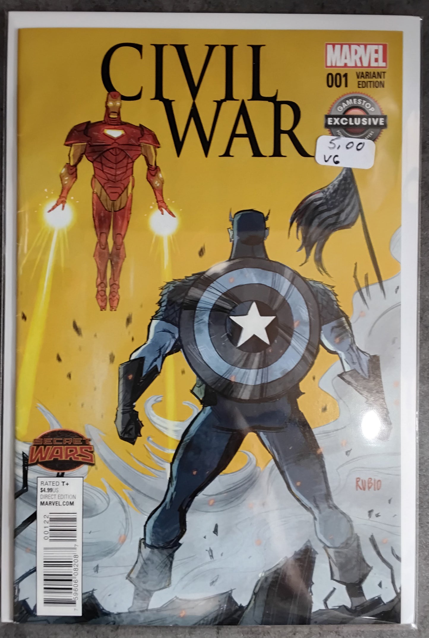 Civil War (2015) #1 Joyce Chin GameStop Exclusive Variant Cover (Not Poly-Bagged)(VG)
