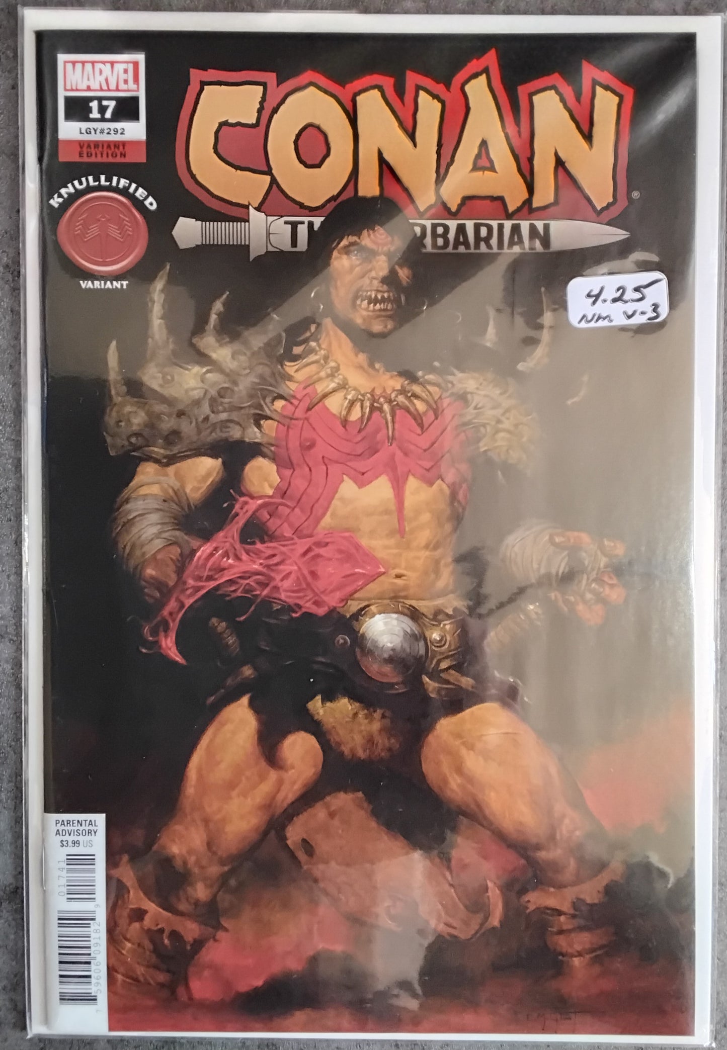 Conan The Barbarian Vol. 3 #17 E.M. Gist Knullified Variant Cover