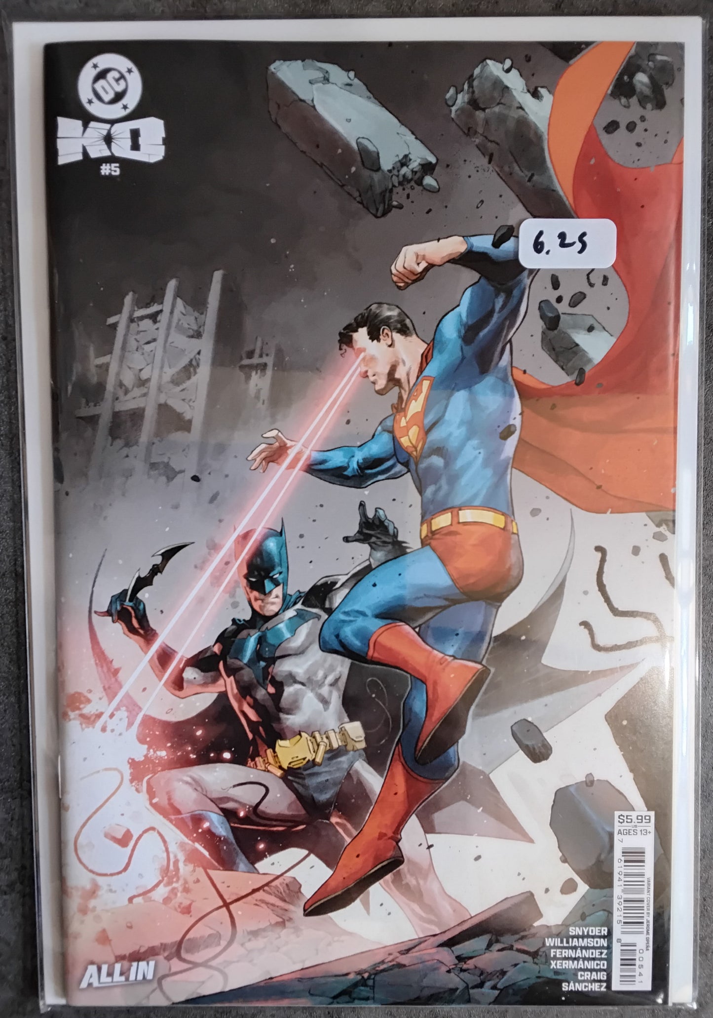 DC K.O. #5 Jerome Opena Card Stock Variant Cover