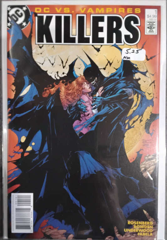 DC Vs Vampires: Killers #1 Brett Booth, Jonathan Glapion Card Stock Variant Cover
