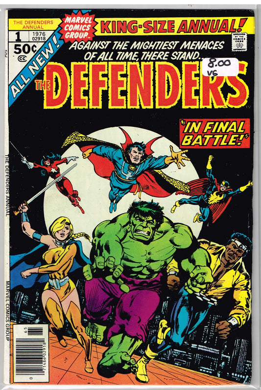 Defenders Vol 1 Annual #1 (VG)