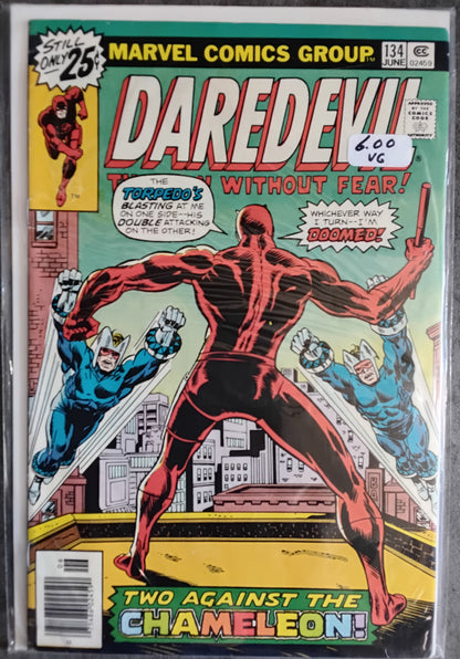Daredevil Vol 1 #134 Newsstand Edition (VG)