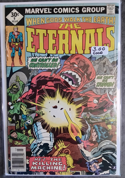 Eternals Vol 1 #09 Newsstand Edition (GD)