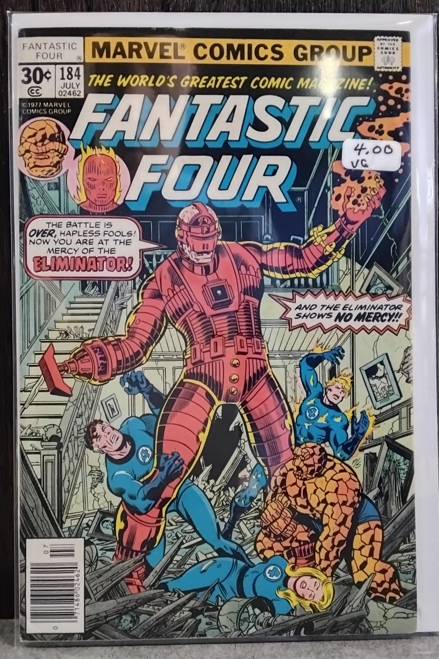 Fantastic Four Vol1 #184 Newsstand Edition