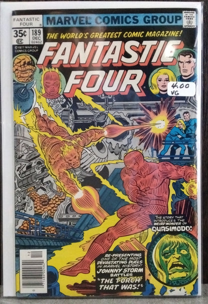 Fantastic Four Vol1 #189 Newsstand Edition