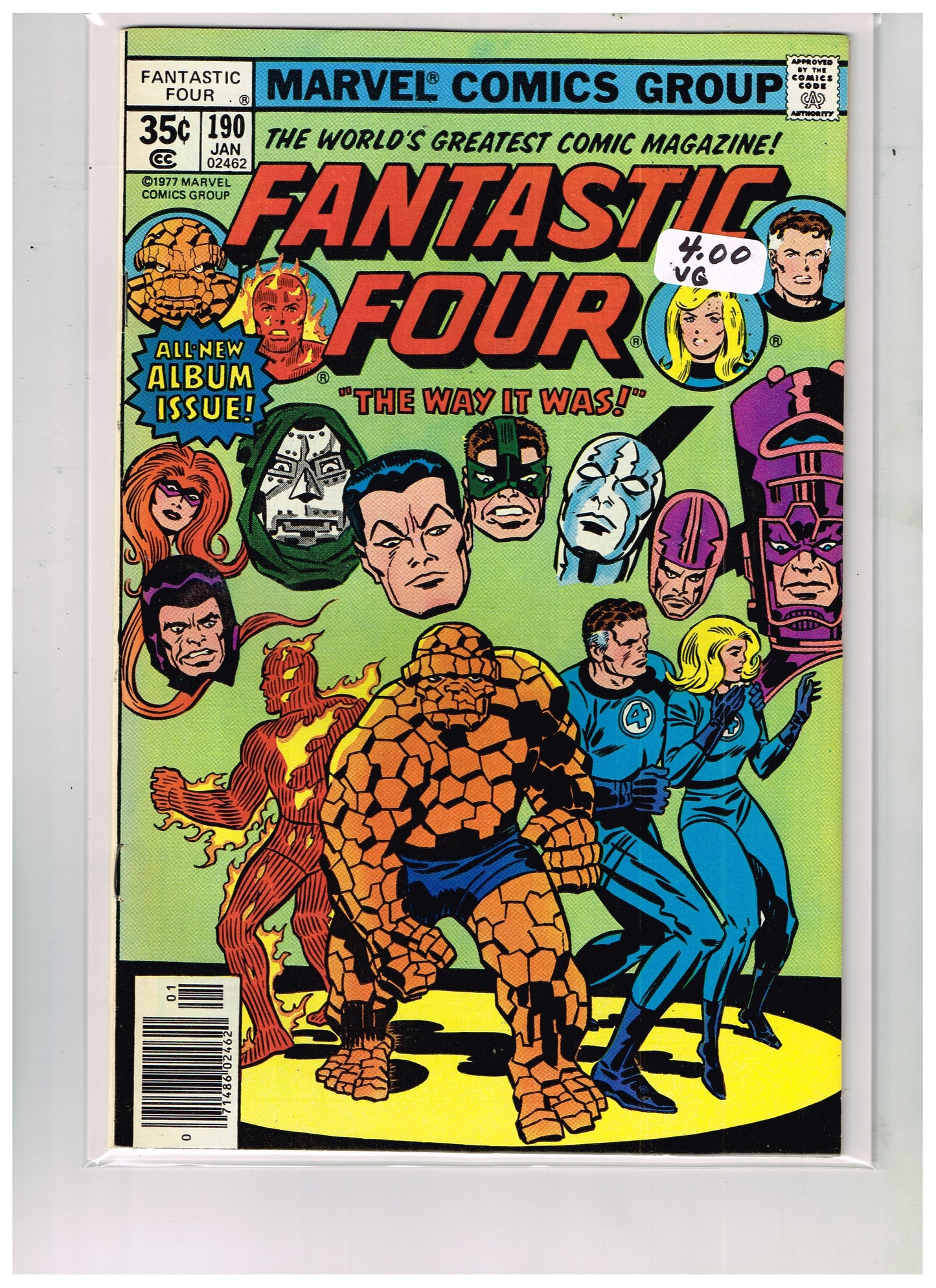 Fantastic Four Vol1 #190 Newsstand Edition