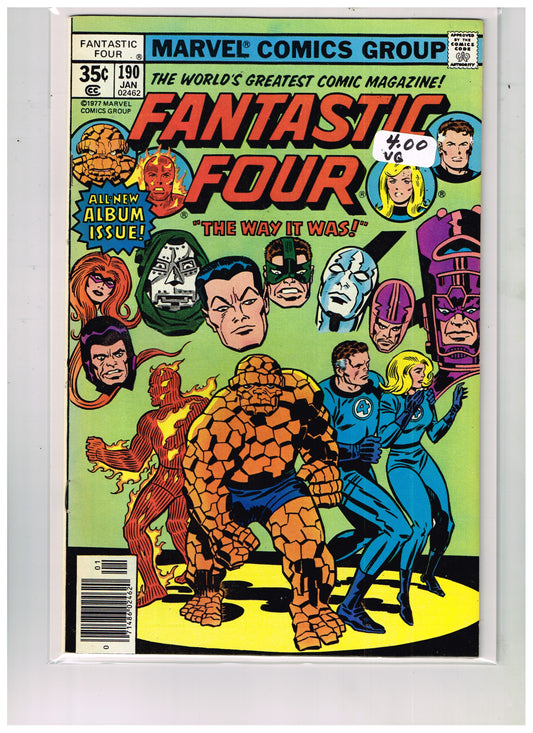 Fantastic Four Vol1 #190 Newsstand Edition