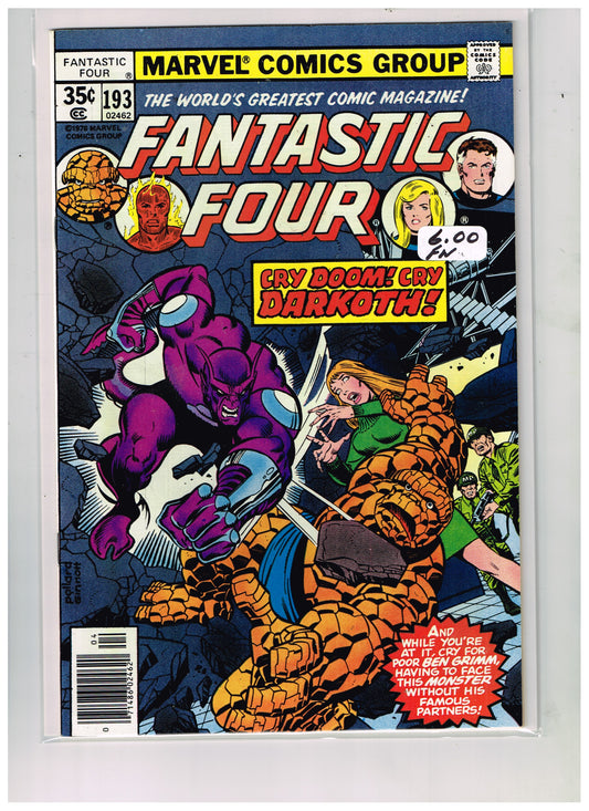 Fantastic Four Vol1 #193 Newsstand Edition