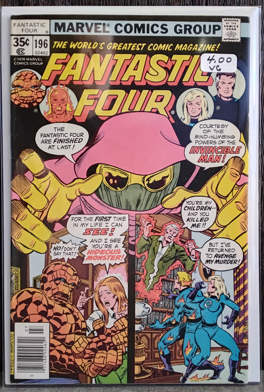 Fantastic Four Vol1 #196 Newsstand Edition