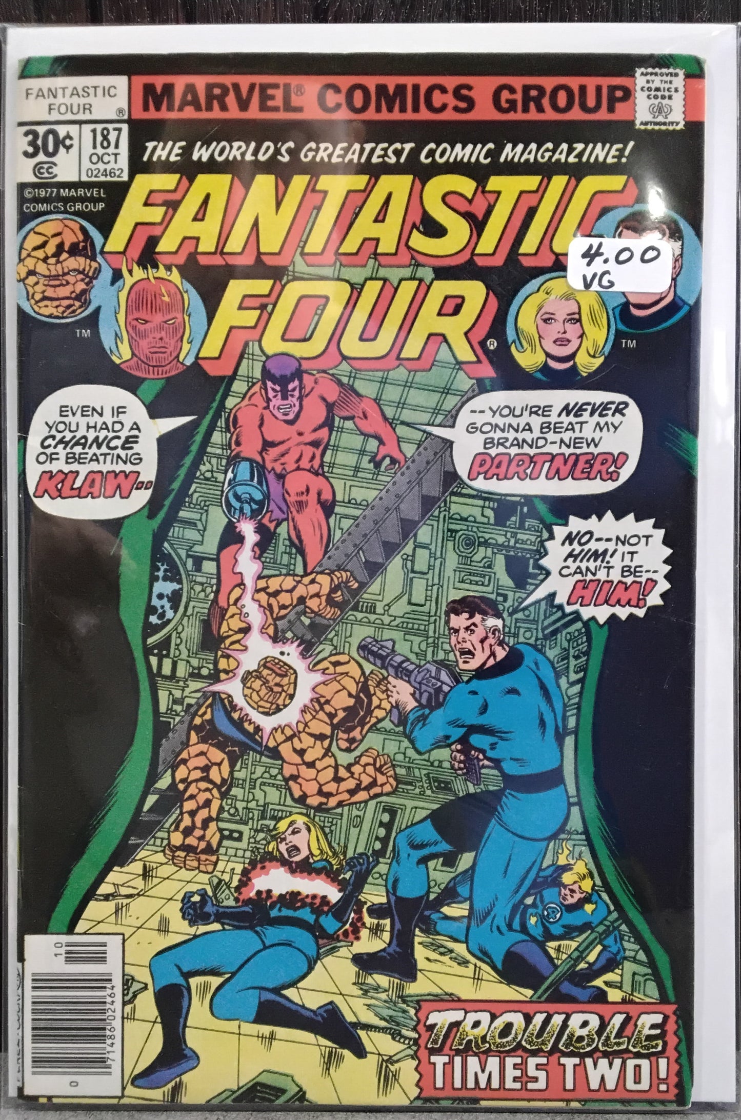 Fantastic Four Vol1 #187 Newsstand Edition