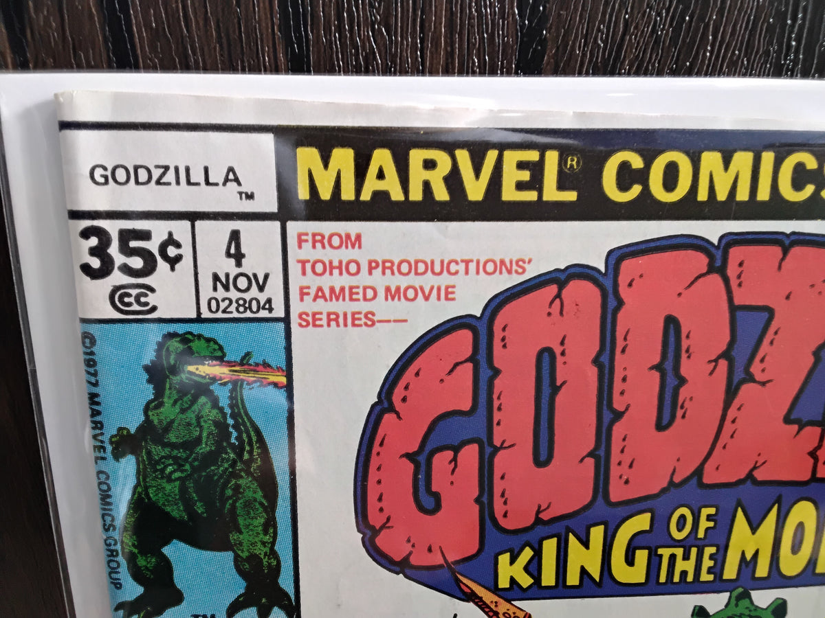 Godzilla Vol 1 #04 Newsstand Edition (VG)