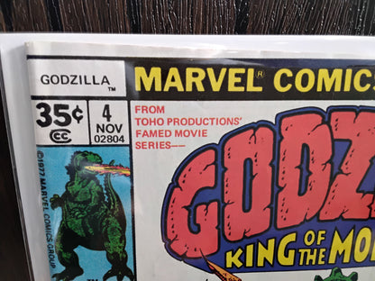 Godzilla Vol 1 #04 Newsstand Edition (VG)