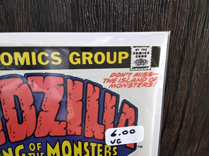 Godzilla Vol 1 #04 Newsstand Edition (VG)