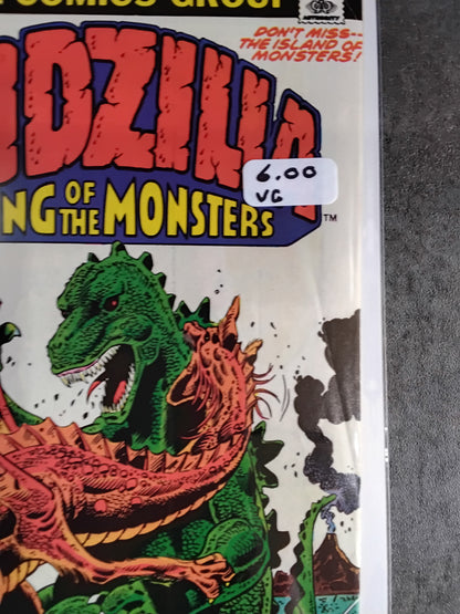 Godzilla Vol 1 #04 Newsstand Edition (VG)