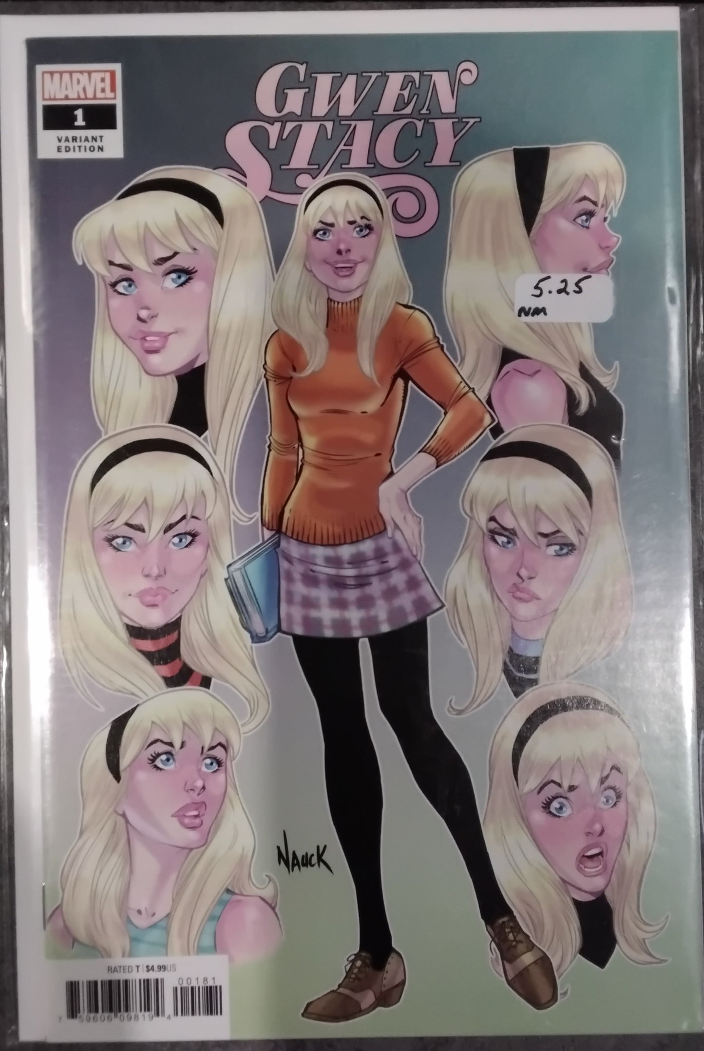 Gwen Stacy's #1 Todd Nauck Faces Of Gwen Variant Cover
