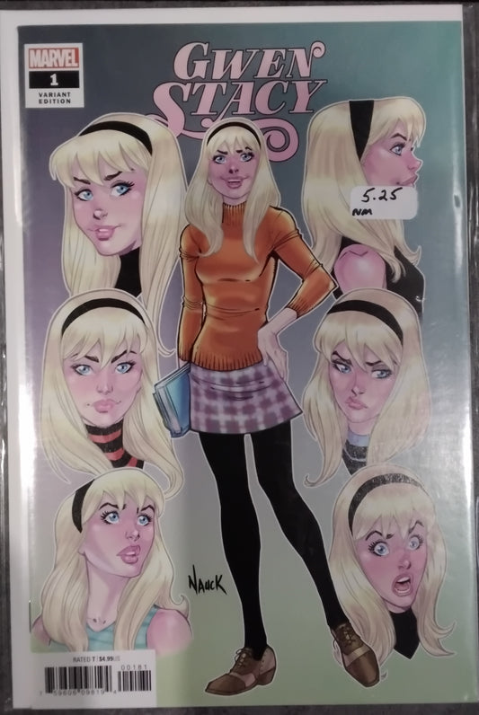Gwen Stacy's #1 Todd Nauck Faces Of Gwen Variant Cover