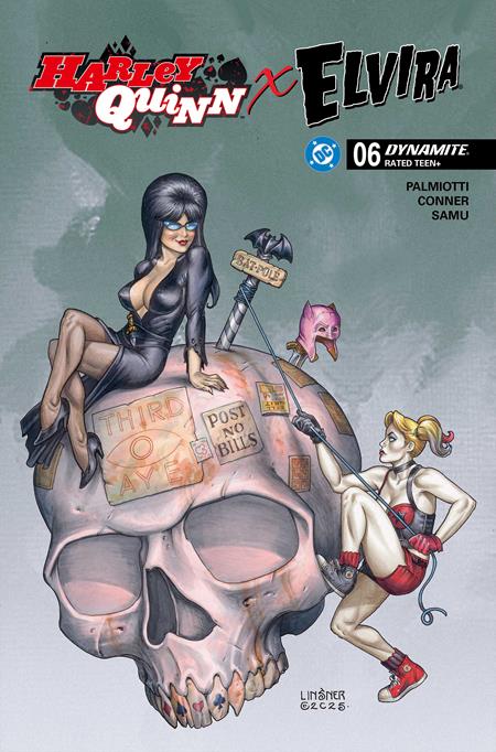 HARLEY QUINN X ELVIRA #6 COVER C JOSEPH MICHAEL LINSNER VARIANT