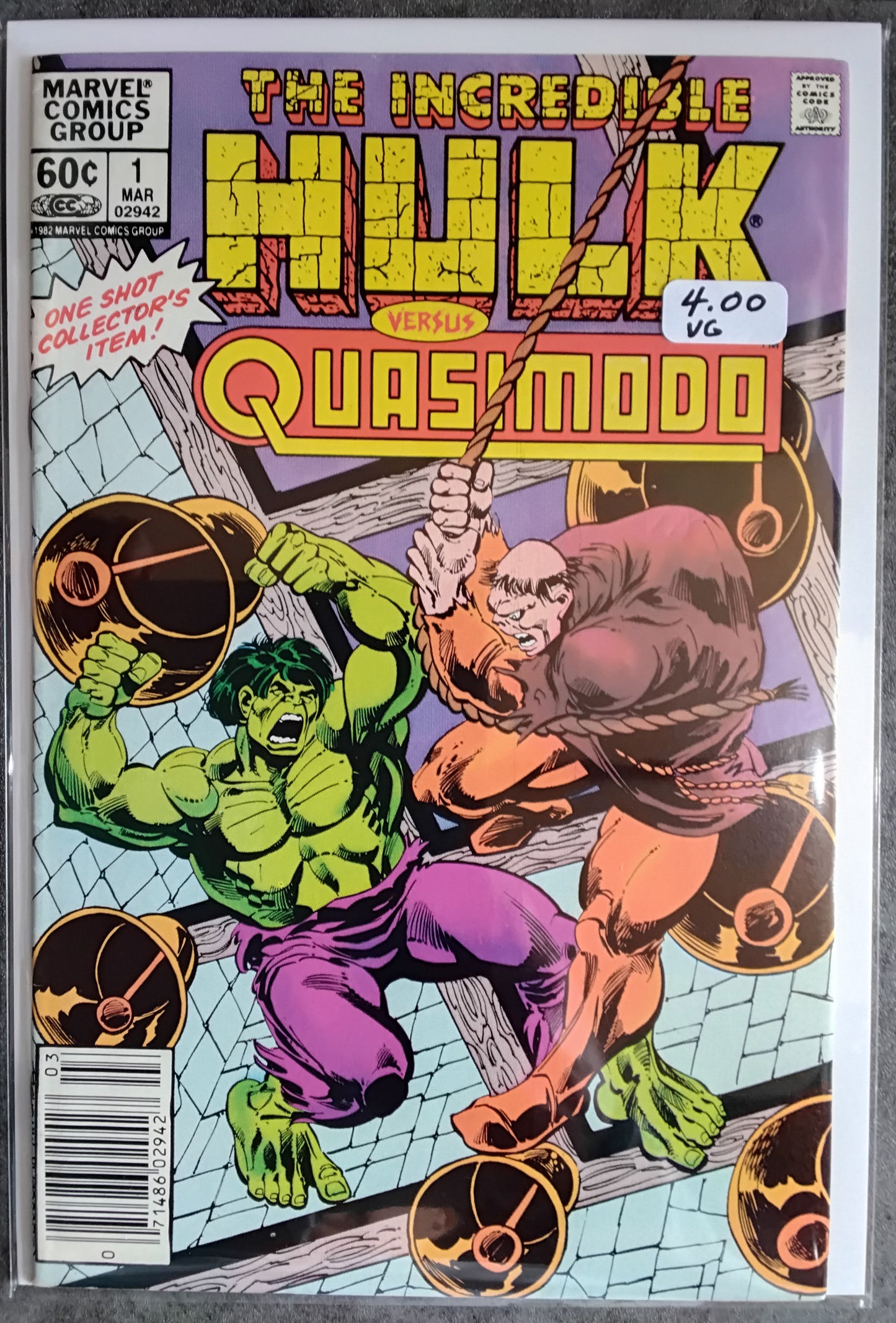 Incredible Hulk Vs Quasimodo #1 Newsstand Edition