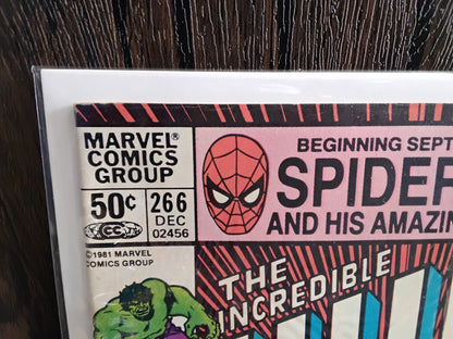 Incredible Hulk Vol 1 #266 Newsstand Edition (VG)