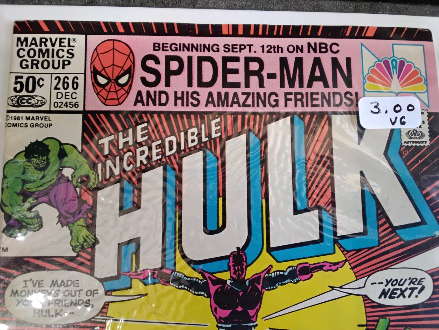 Incredible Hulk Vol 1 #266 Newsstand Edition (VG)