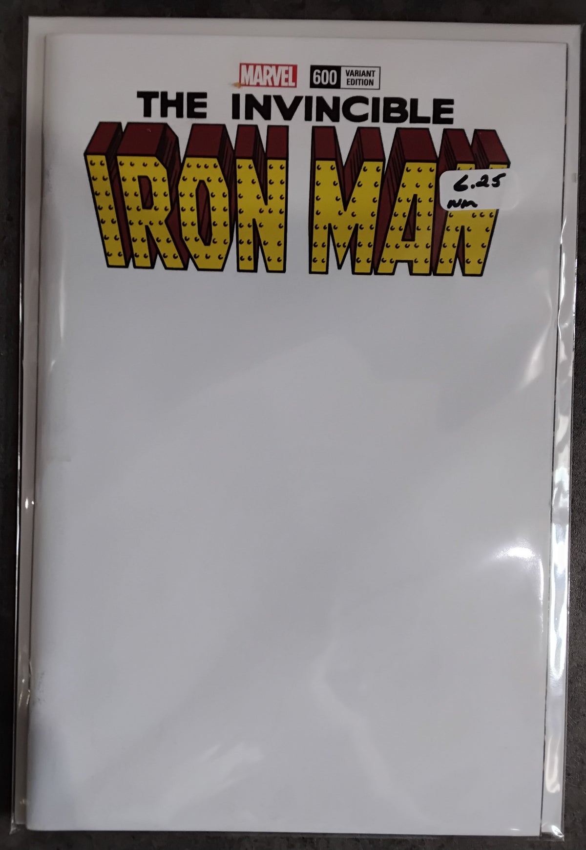 Invincible Iron Man Vol 4 #600 Blank Sketch Variant Cover