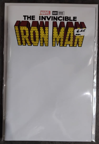 Invincible Iron Man Vol 4 #600 Blank Sketch Variant Cover