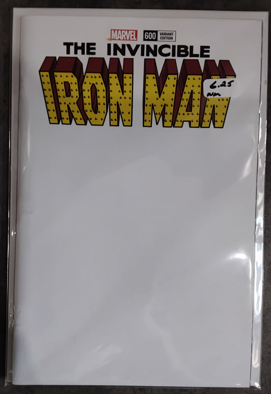 Invincible Iron Man Vol 4 #600 Blank Sketch Variant Cover