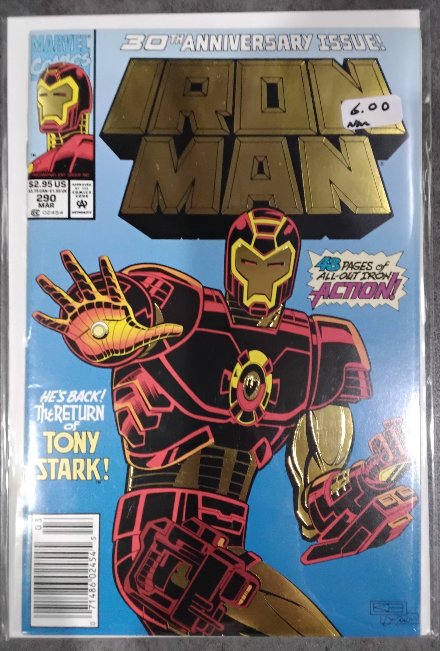 Iron Man Vol 1 #290 Newsstand Edition