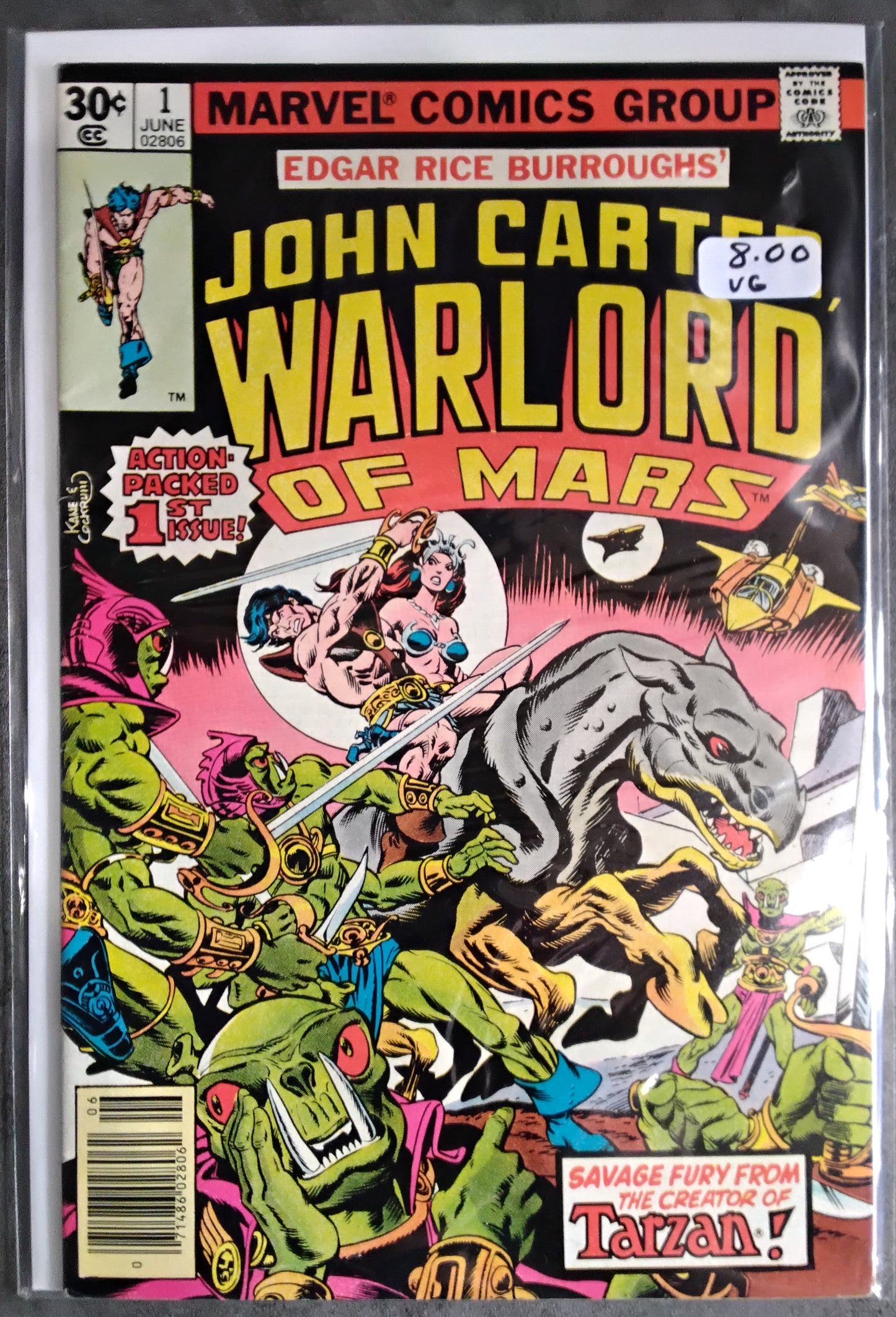 John Carter, Warlord Of Mars #01 Newsstand Edition (VG)