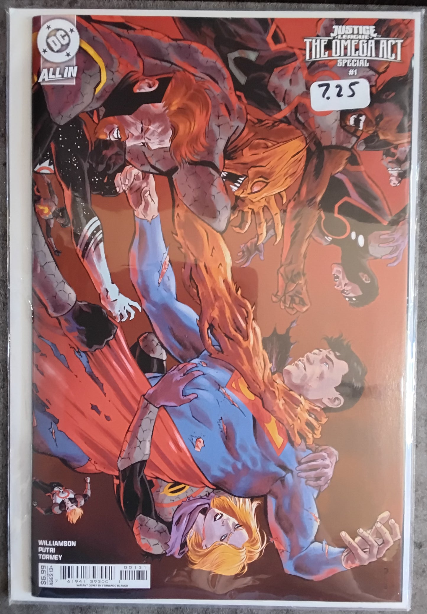 Justice League Omega Act Special #1 Fernando Blanco Card Stock Variant Cover