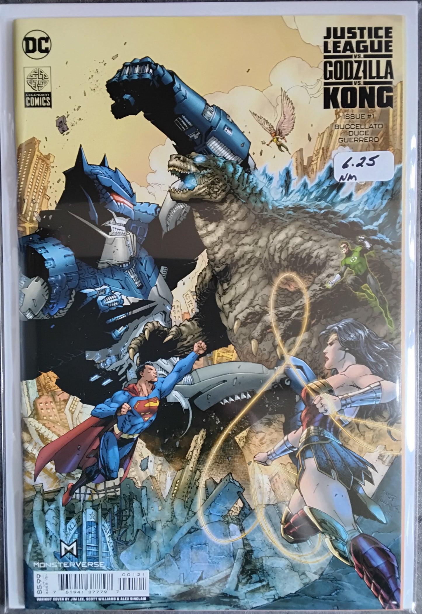 Justice League Vs Godzilla Vs Kong #1 Jim Lee & Scott Williams Card Stock Variant