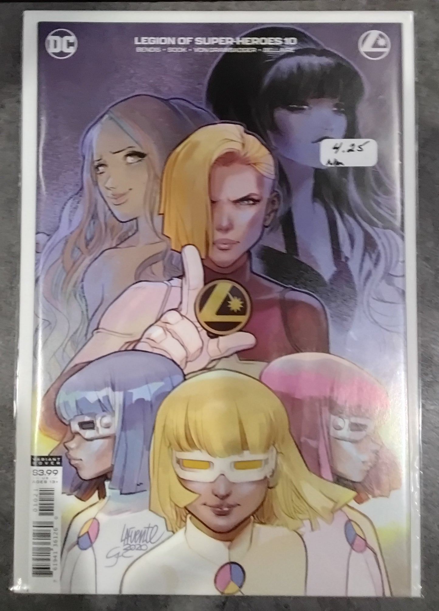Legion Of Super-Heroes Vol. 8 #10 Darko Lafuente Variant Cover