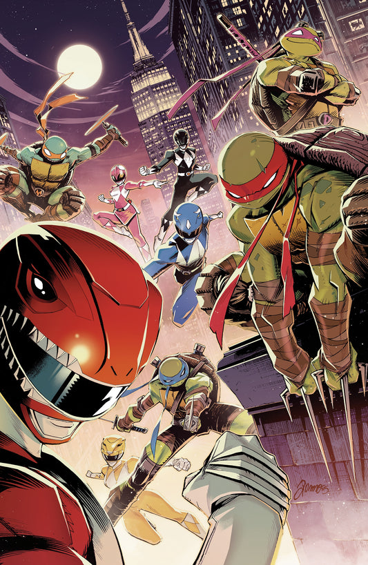 Mighty Morphin Power Rangers/Teenage Mutant Ninja Turtles III #5 Alessio Zonno Foil Variant Cover