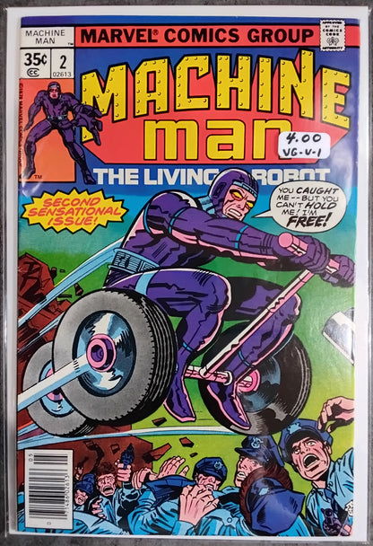 Machine Man Vol 1 #02 Newsstand Edition