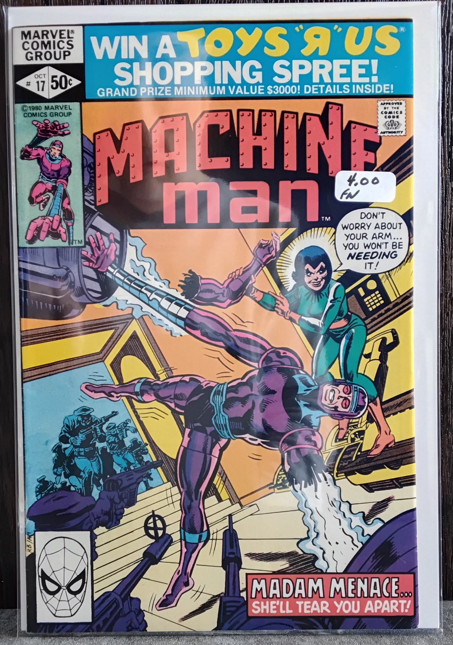 Machine Man Vol 1 #17 Direct Edition