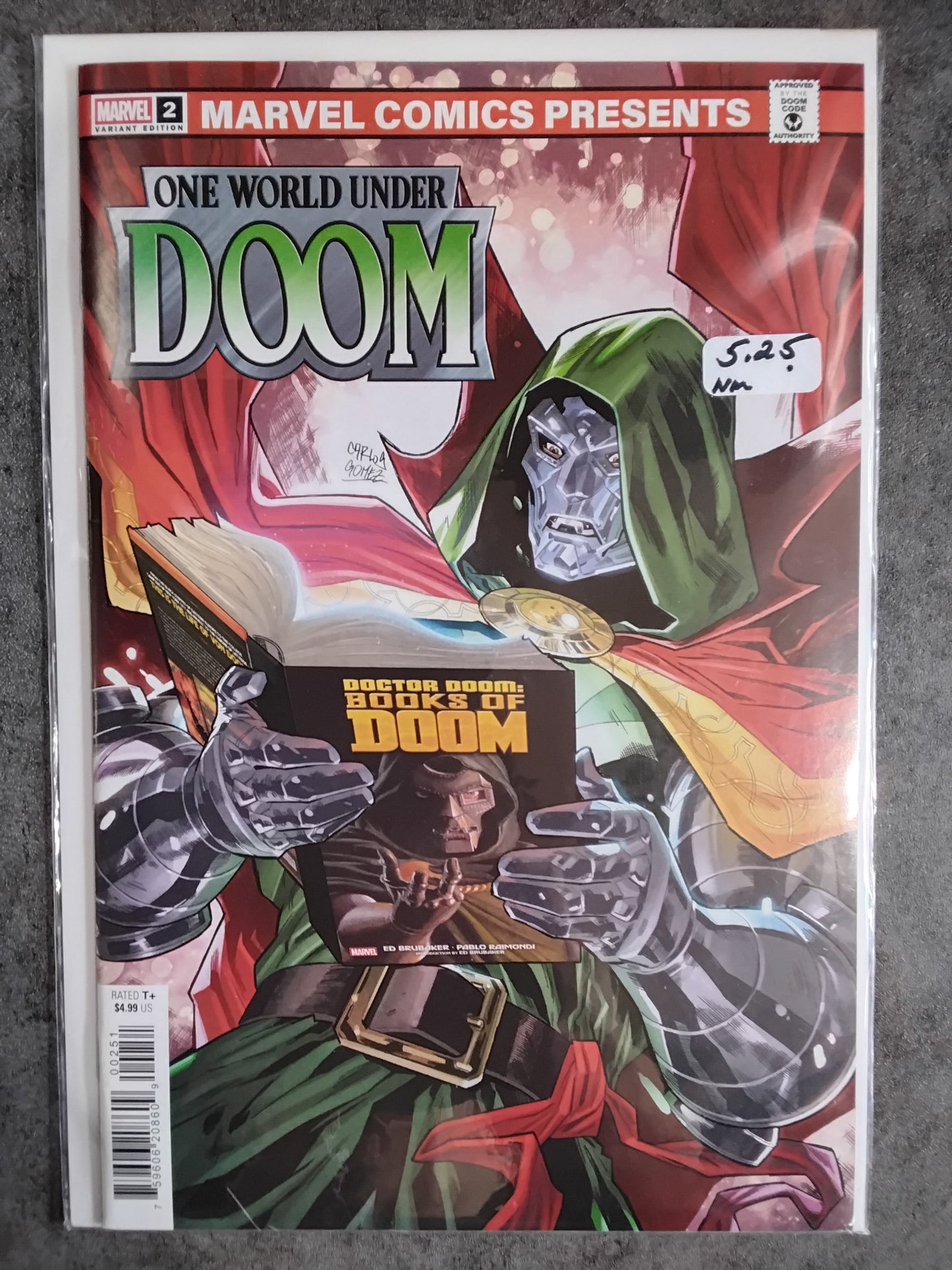 One World Under Doom #2 Carlos E. Gomez Variant Cover