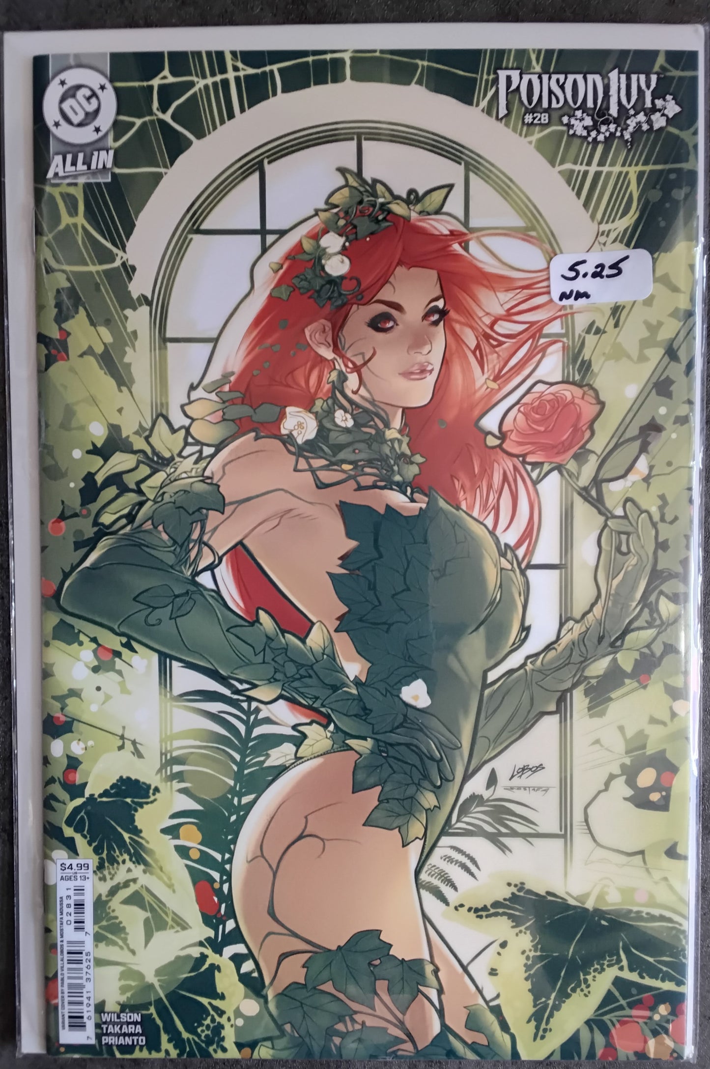 Poison ivy #28 Pablo Villalobos Card Stock Variant Cover