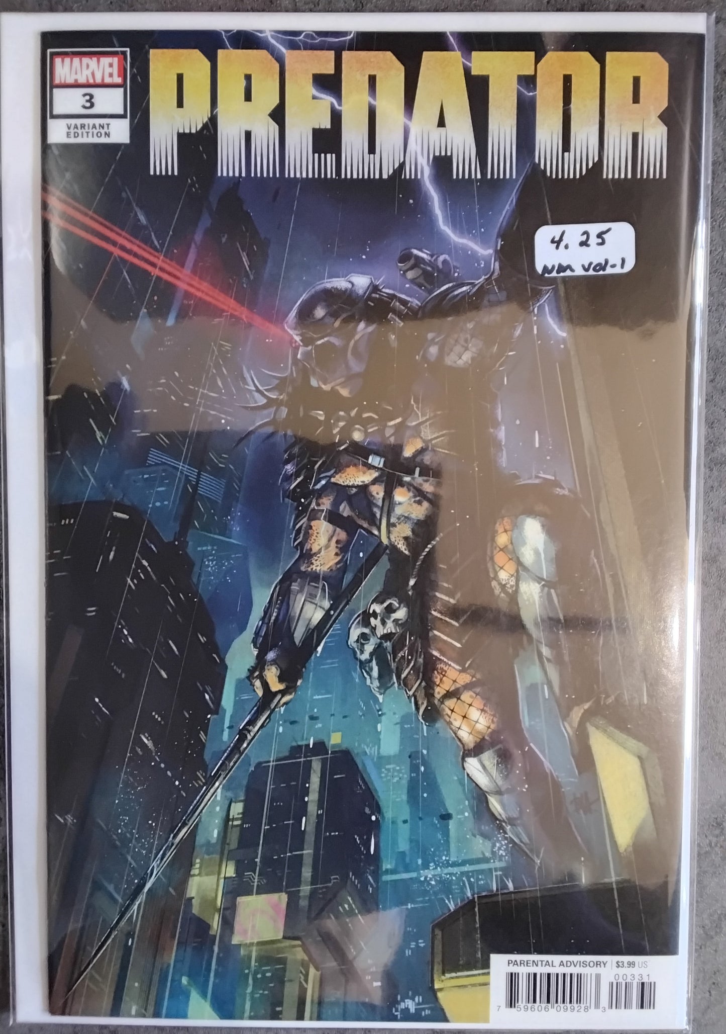 Predator Vol 1 #3 Ben Harvey Variant Cover