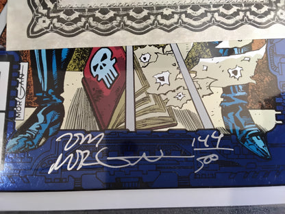 Punisher 2099 #01 Autographed By Tom Morgan With Certificate Of Authenticity