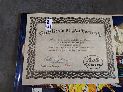 Punisher 2099 #01 Autographed By Tom Morgan With Certificate Of Authenticity