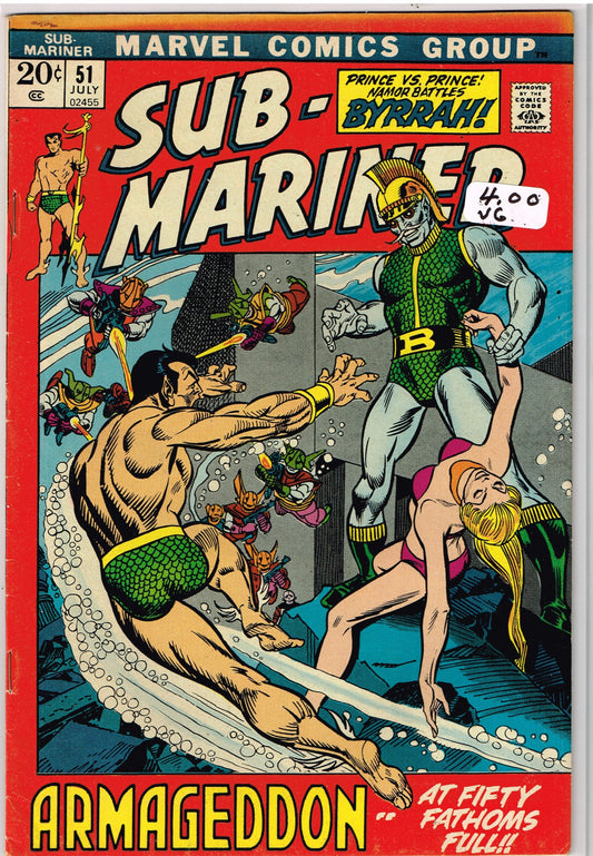 Sub-Mariner Vol 1 #51 (VG)