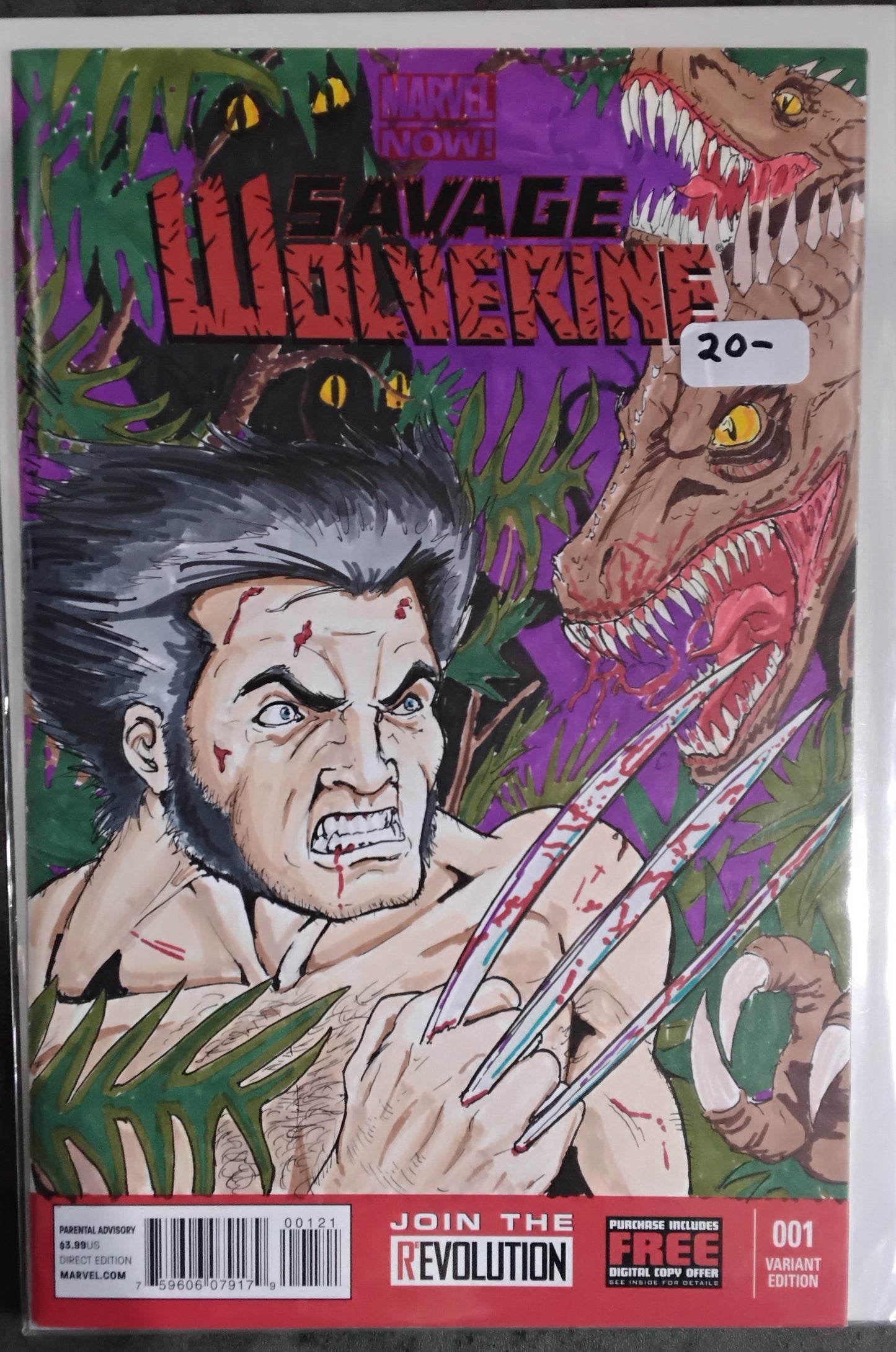 Savage Wolverine Vol 1 #01 Sketched Variant Cover By Unknown Artist