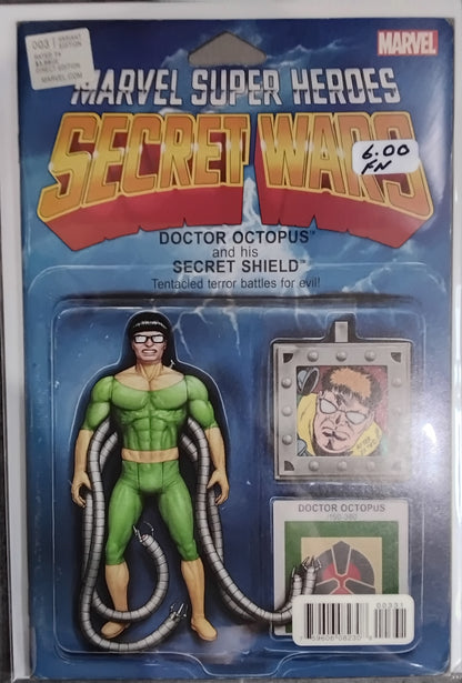 Secret Wars Vol 3 #3 John Tyler Christopher Action Figure Variant Cover (FN)