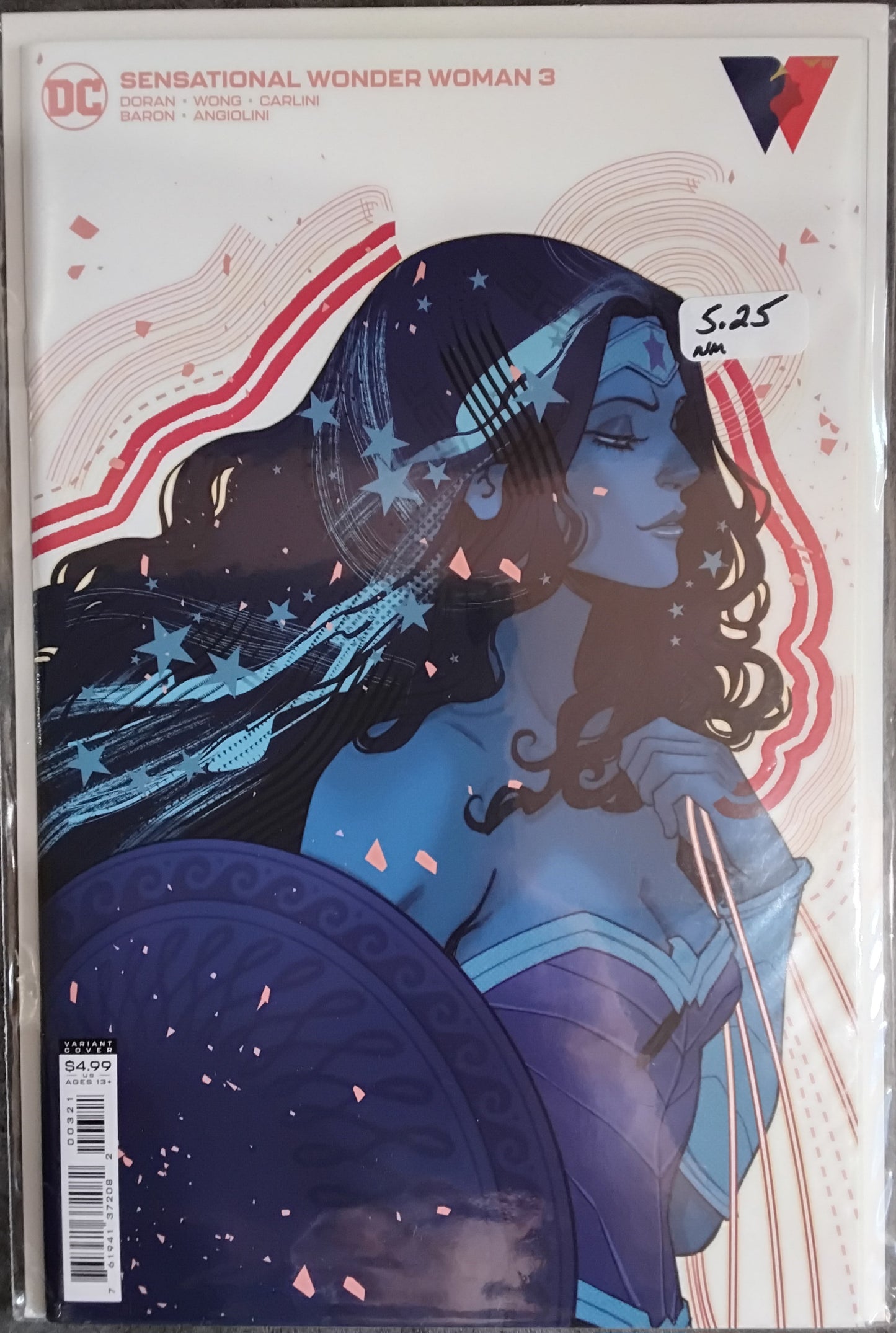 Sensational Wonder Woman #3 Marguerite Sauvage Card Stock Variant Cover