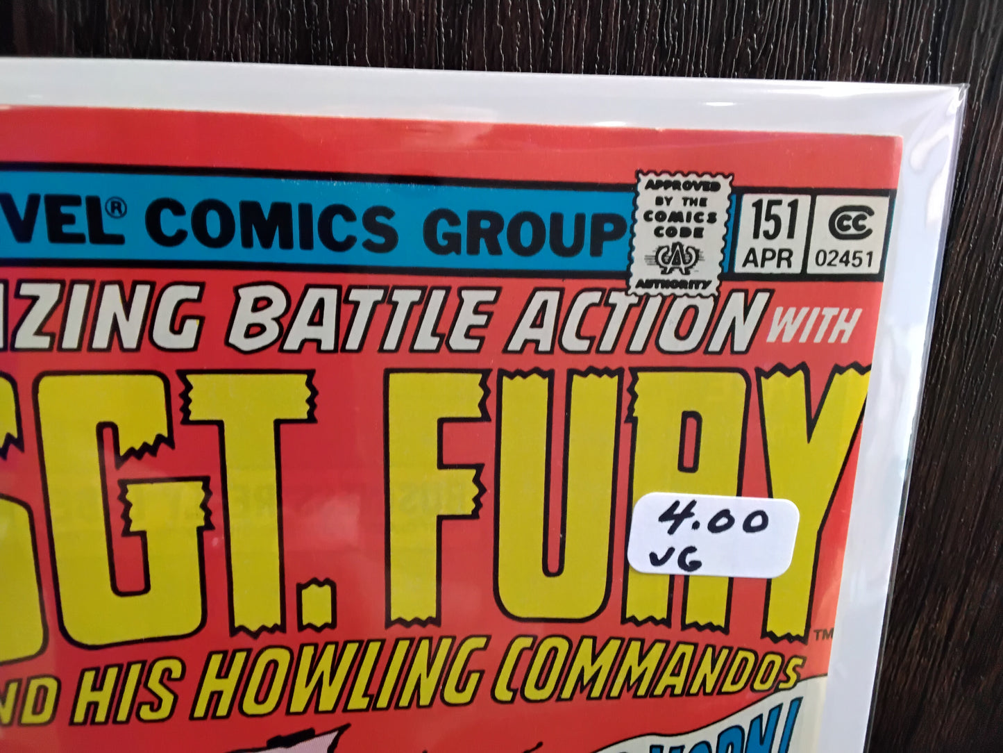 Sgt. Fury And His Howling Commandos #151 Newsstand Edition (VG)
