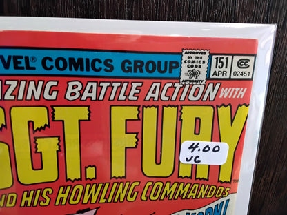 Sgt. Fury And His Howling Commandos #151 Newsstand Edition (VG)